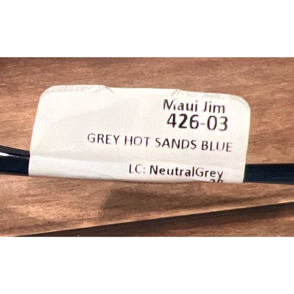 NEW Maui Jim Grey Hot Sands Blue Polarized Sunglasses 426-03 With Case & Cloth - Picture 2 of 8